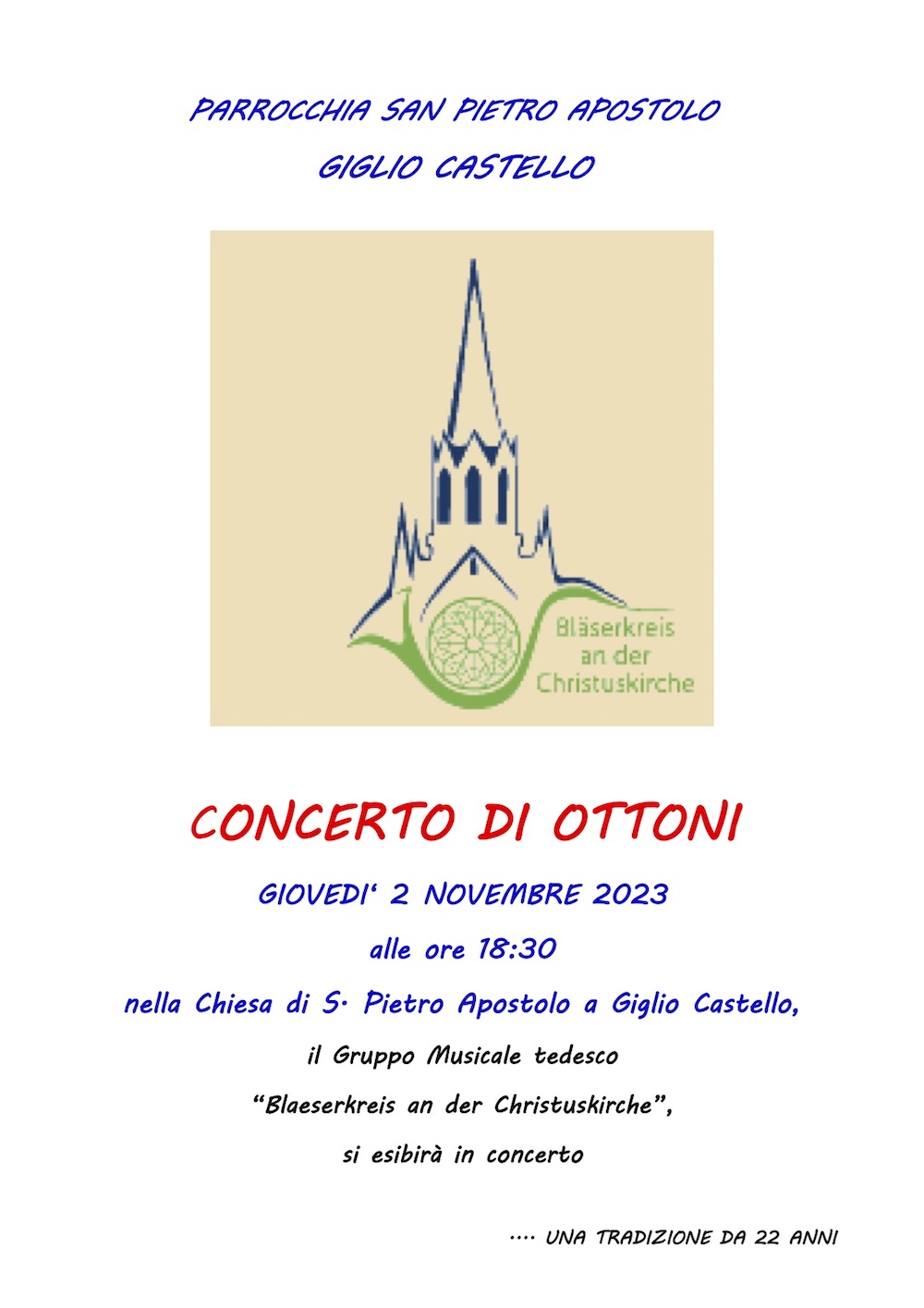 locandina concerto ottoni isola del giglio castello giglionews